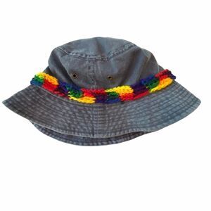 Dorfman Pacific Bucket Hat Rainbow Pride Band S/M